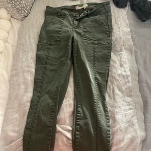 Green Cargo Anthropologie Pants